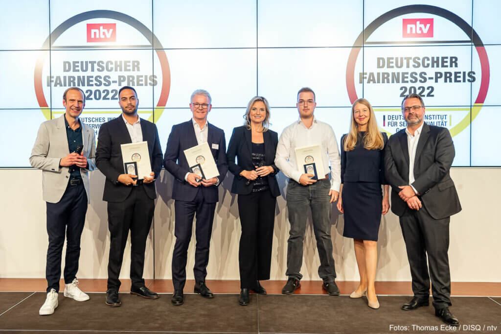 Verleihung des Deutschen Fairness-Preises 2022 von ntv und DISQ